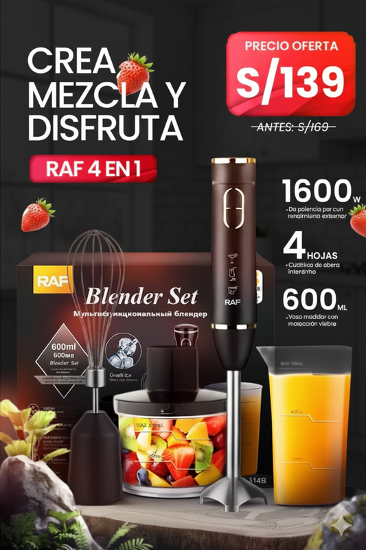 LICUADORA DE MANO 4 EN 1🌟