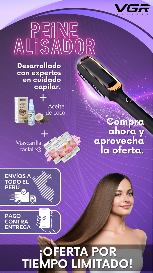 Peine alisador vgr profesional 🌟
