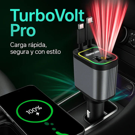 CARGADOR RETRÁCTIL CON PROYECTOR - TURBOVOLT PRO ☄️⚡