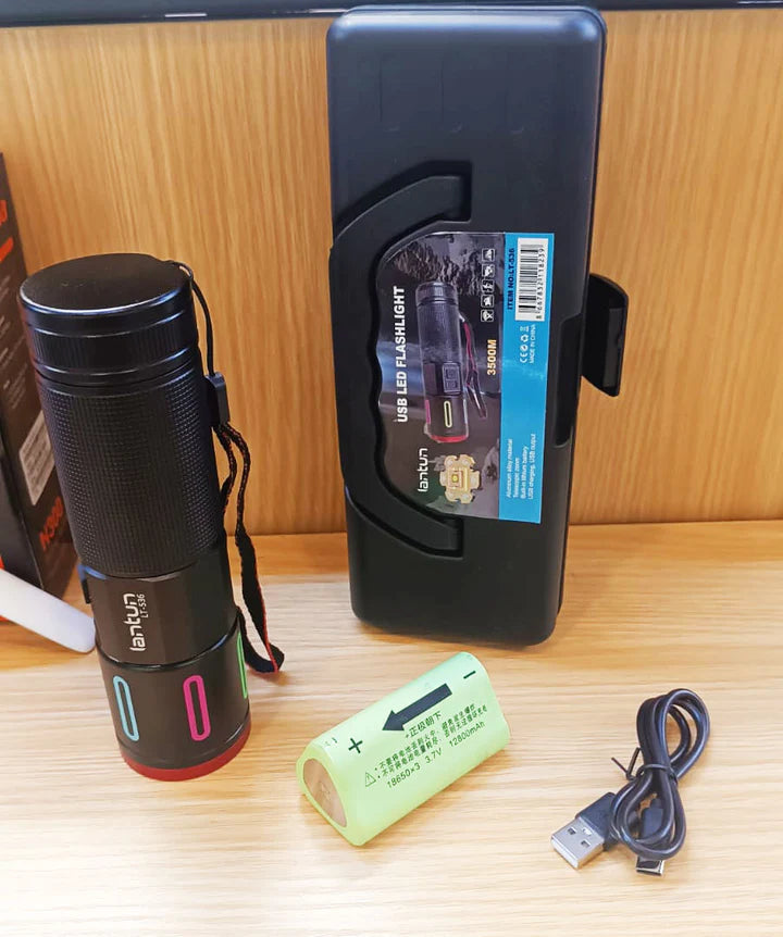 Linterna Telescopica Super Potente🔦 Power Bank🔋